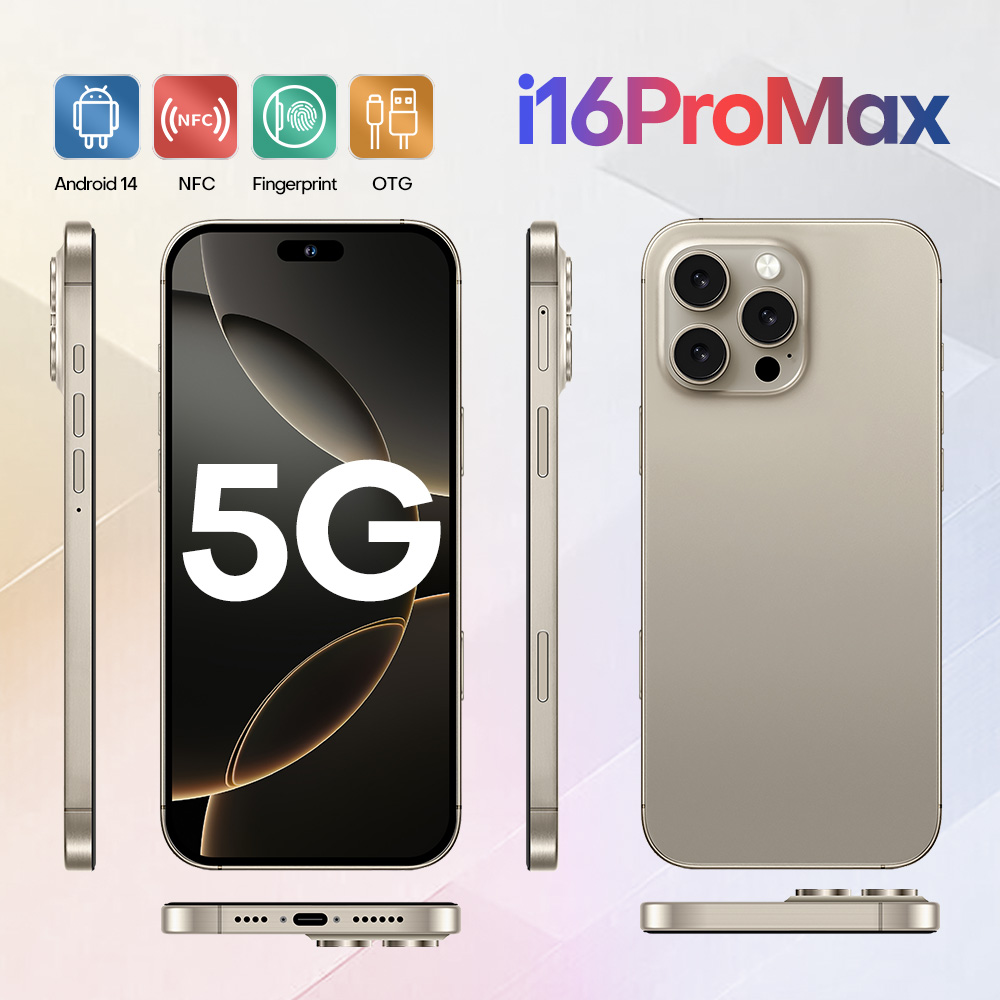 i17 Pro Max i16 Pro Max 2025 New Original Brand Hot Selling Brand Smartphone 6.8 inch Full Screen 4G 5G Phone 6800mAh Global Edition