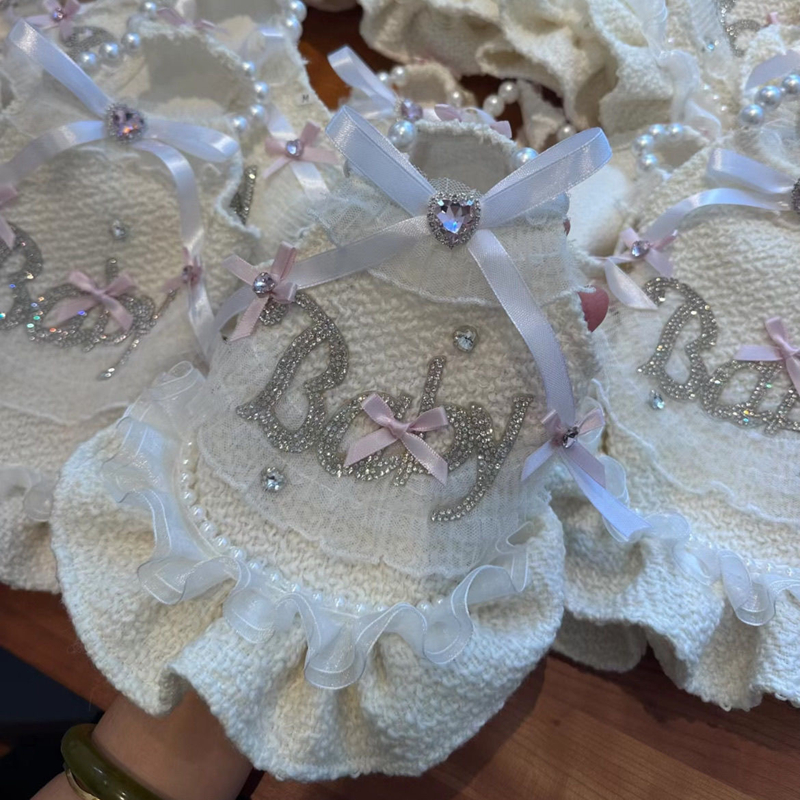 Luxry Pet Pearl Princess Dress with Rhinestone Baby Ruffled Tulle Elegant Gown for Small Dogs Maltese Bichon Yorkshire Terrier Ideal for Parties Weddi