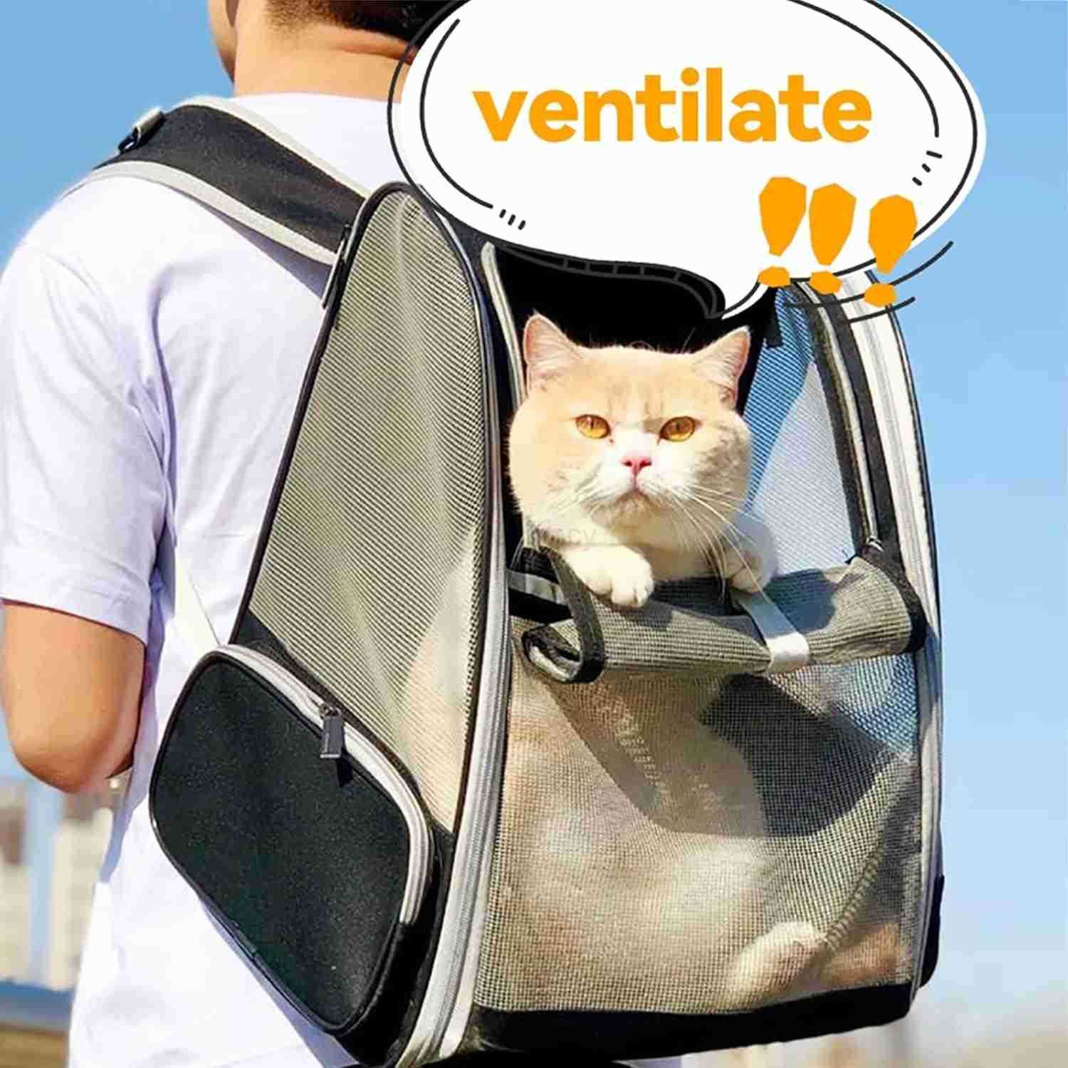 Cat Backpacks Carrier Backpack for Cats to Carry Airline Approved Pet Carriers for Small Dogs Dog Travel Backpack Carrier Kitten Backpack Carrier for 