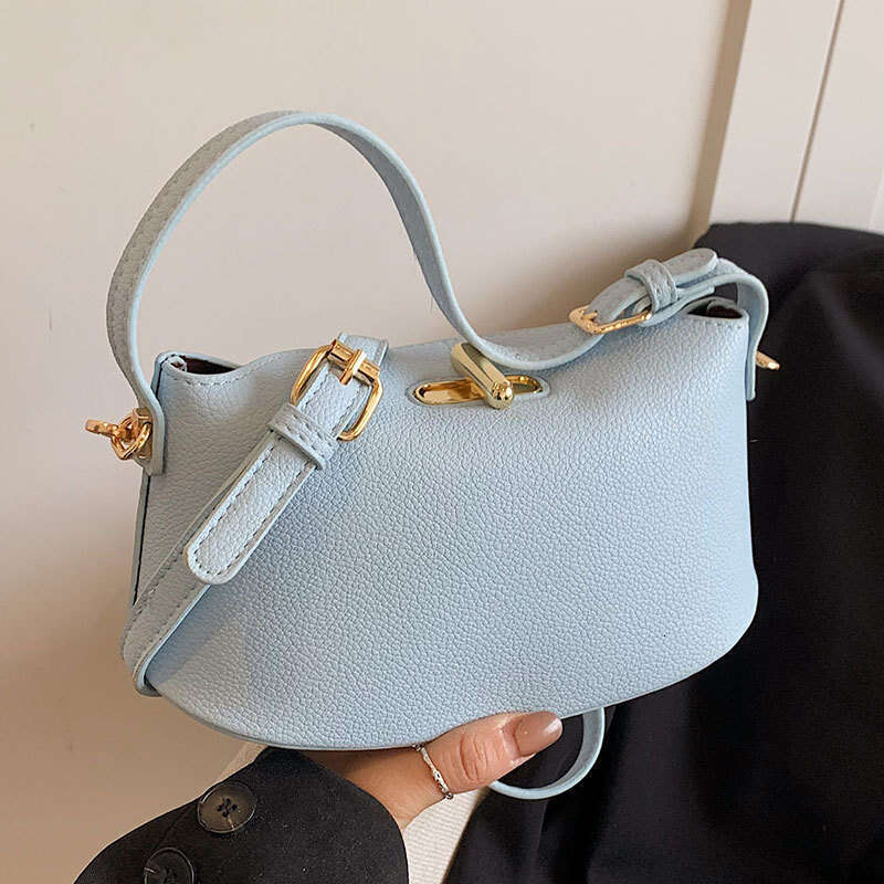 2025 Korean Style Fresh Simple Solid Designer Bags Color Handbag Elegant Versatile High-end Casual Crossbody Women's Bag