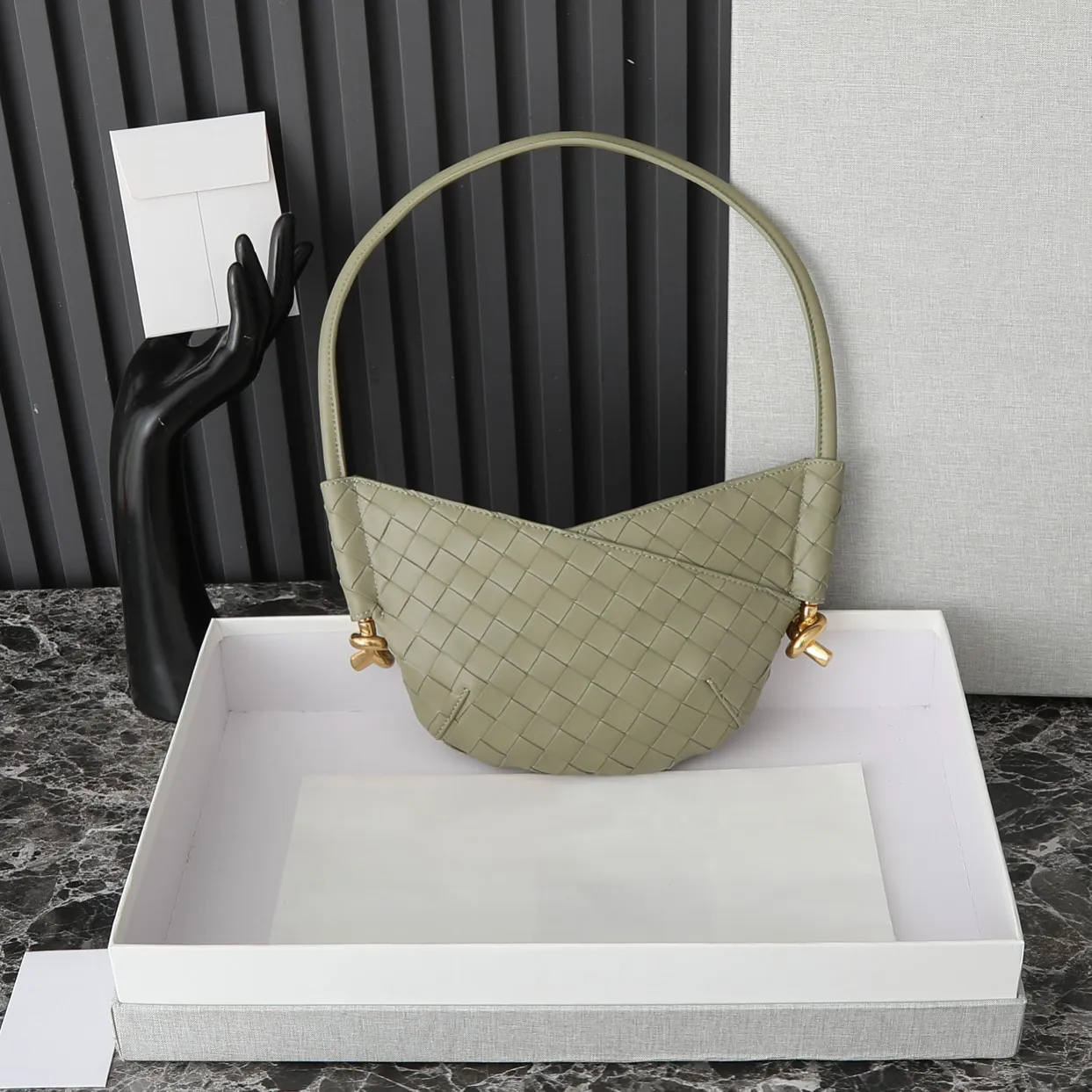 Boteggas Fashion 10A Mirror Womens Shoulder Armpit Cross Body Genuine Leather High Quality Designer Handbag Tote Bag 8D5 5cc