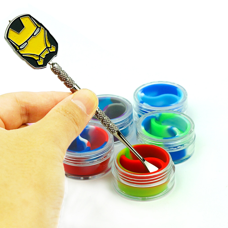 10ML Silicone Wax Jar Containers, 0.338oz Silicone acrylic Cosmetic Containers, Contemporary Oil Classification Container, Containers For Smoking Pipes Wax Jar