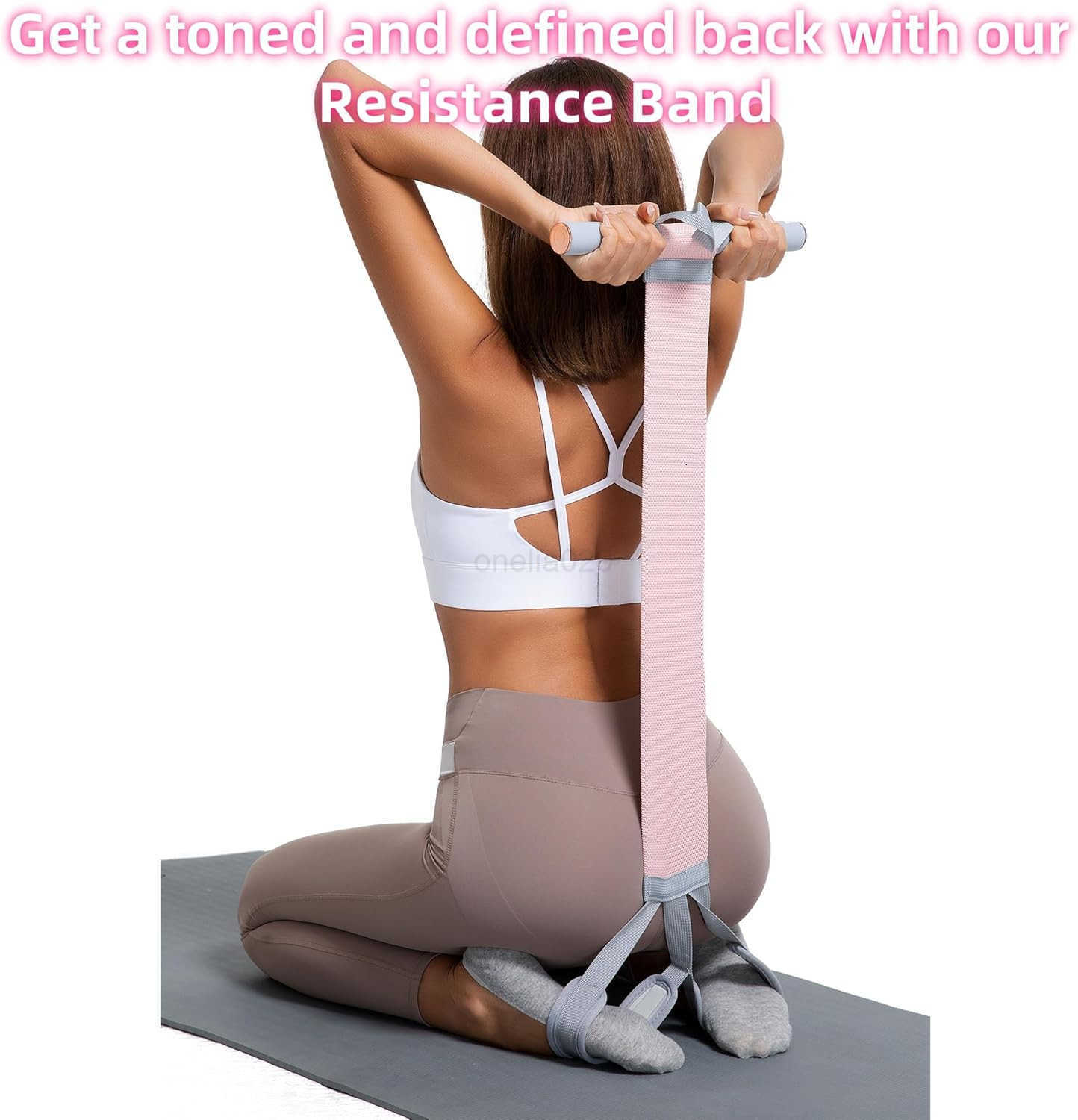 Multifunctional Tension Rope Set SitUp Assistance Knitted Fitness Equipment for AbdominalWaistArmLeg Stretching Weight Loss TrainingGift a 90 Pound Kn