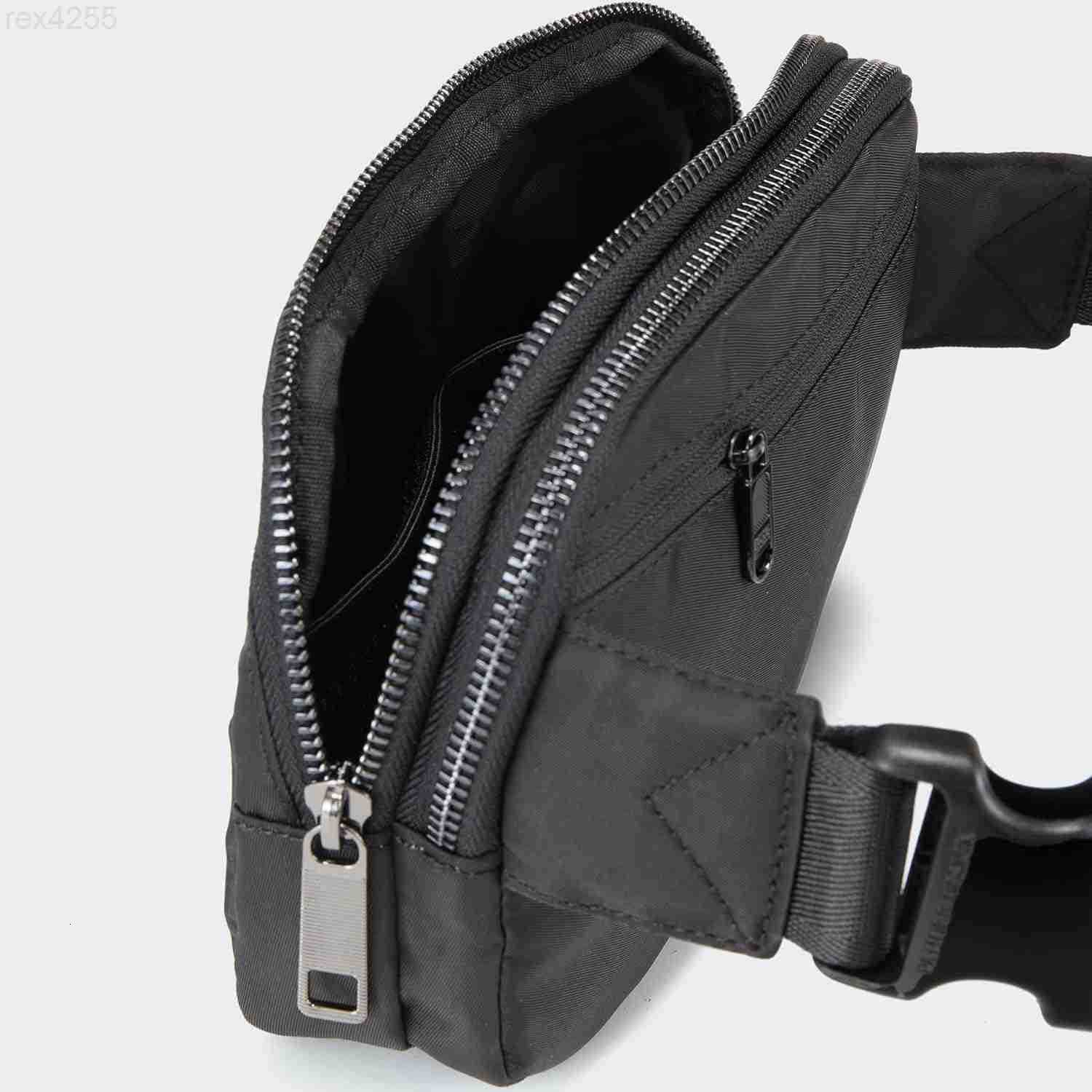 Pander Everywhere Belt Bag for Women 5 Zipper Pockets Nylon Crossbody Fanny Pack Purse BlackW250912