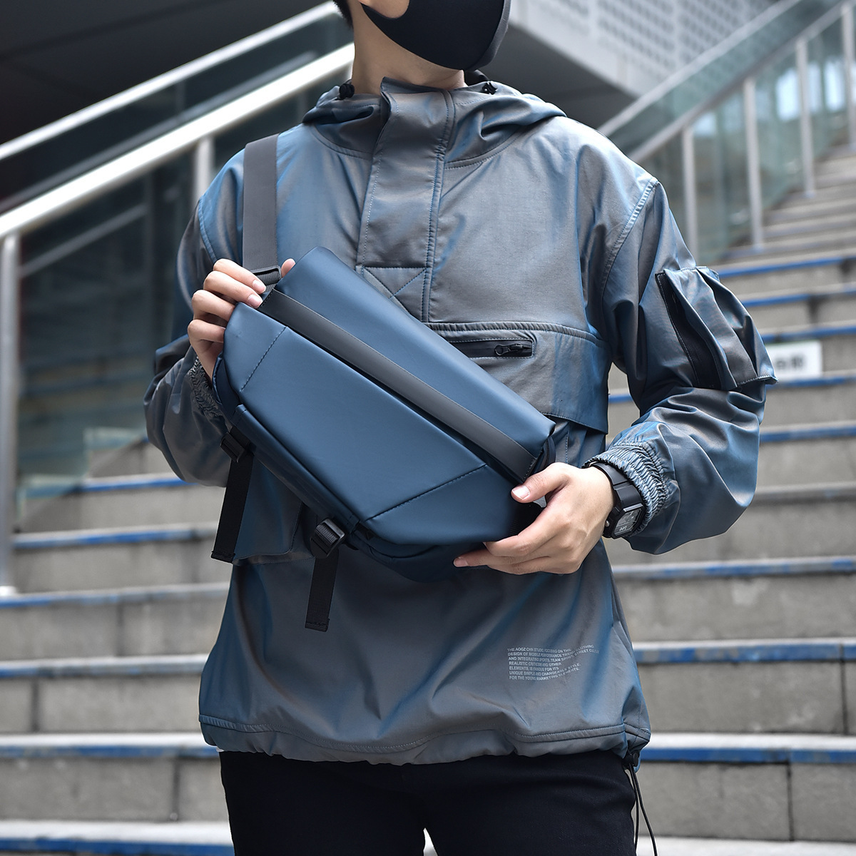 Crossbody Bag Men S Luxury Bag Free Shipping Korean Style High End Oxford Cloth Small Backpack Designer Bag Water Resistant Casual Sports Solid Color 