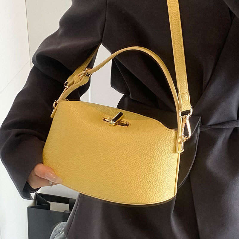2025 Korean Style Fresh Simple Solid Designer Bags Color Handbag Elegant Versatile High-end Casual Crossbody Women's Bag