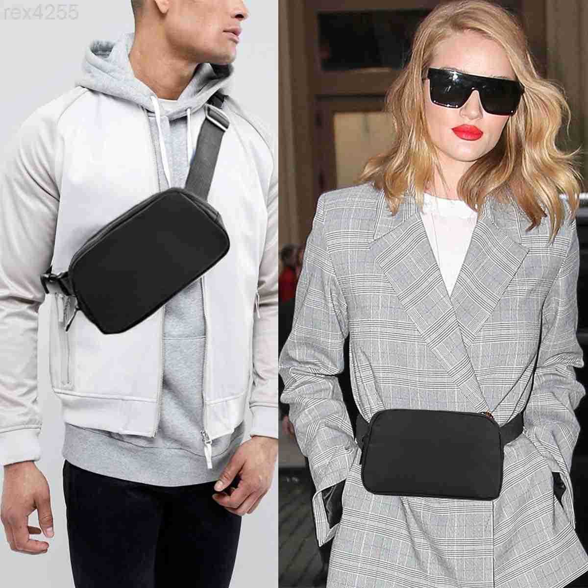 Mini Belt Bag Black Fanny Pack for Women Men Fashionable Small Waist Pack Crossbody Bag for RunningHikingJoggingCycling Black fanny bagW250912