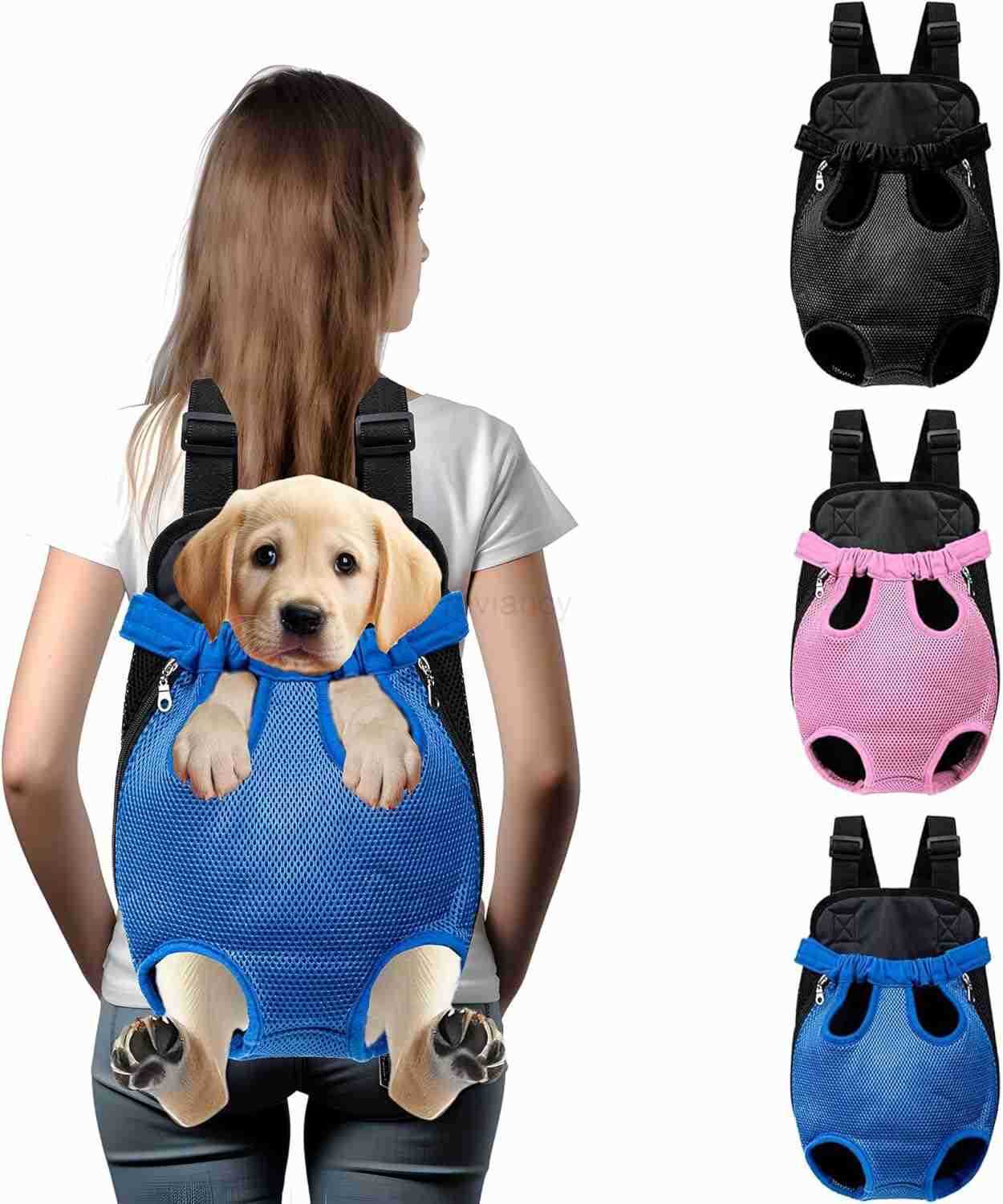 Pet Carrier Backpack for Dogs and Cats Comfortable Adjustable Legs Carrier EasyFit Design Perfect for Traveling Hiking and Camping Small and Medium Pe