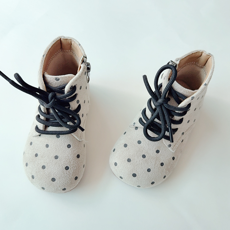 New Girls' Boots: Soft-Sole Casual Short Boots, Single Boots, Princess Shoes D132