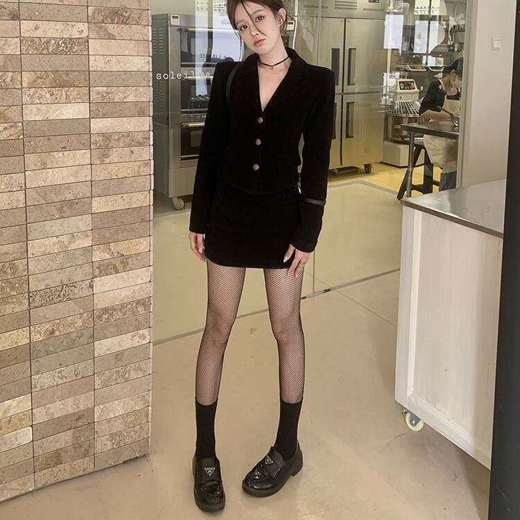 DHEssentials (Thickened 400g) 2024 Autumn Winter New Little Chanel Style Blazer Sexy Short Bodycon Skirt Two-Piece Set