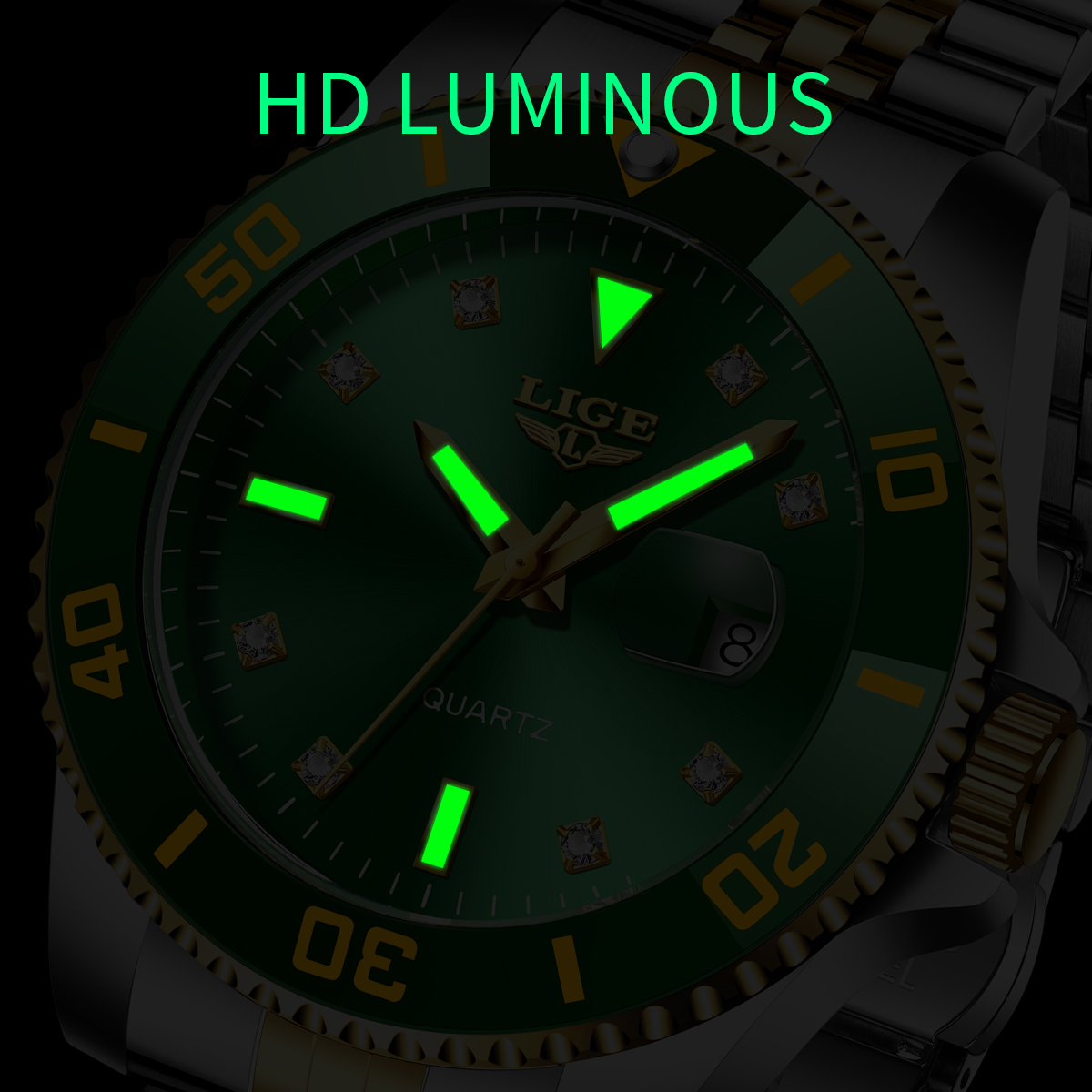 The latest model in 2025 Eco-Friendly Aquatic Sports Accessory: High-end Green Digital Male Smartwatch