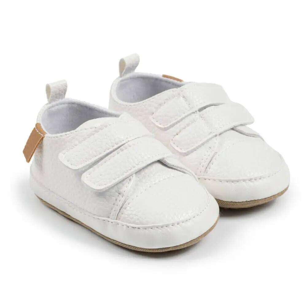 New Casual Vintage Leather Classic Color Matching Baby First Walker Shoes Rubber Sole Soft Non-slip Toddler Crib Shoe