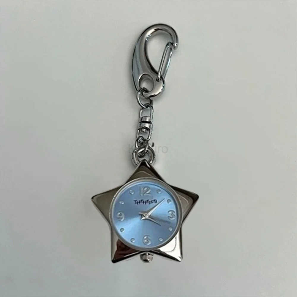 Star pocket Adjustable watch clock keychain Zinc alloy japanese trinkets bag charms Design Creative necklace Pendant ac M250912