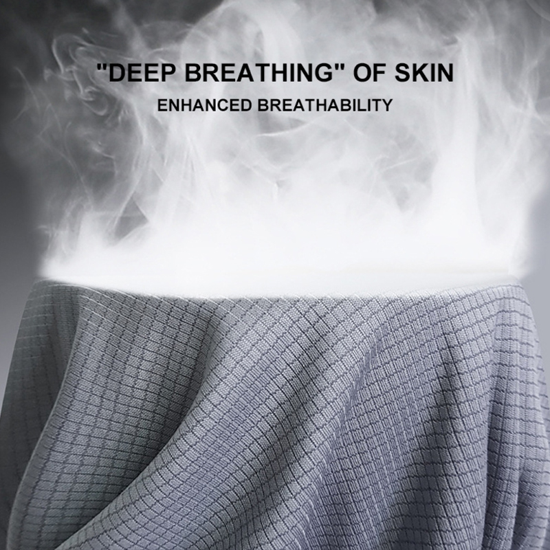 Men's Quick-Dry T-Shirt - Lightweight Small Checkered Pattern, Crew Neck, Short Sleeve, Outdoor Marathon Running Training