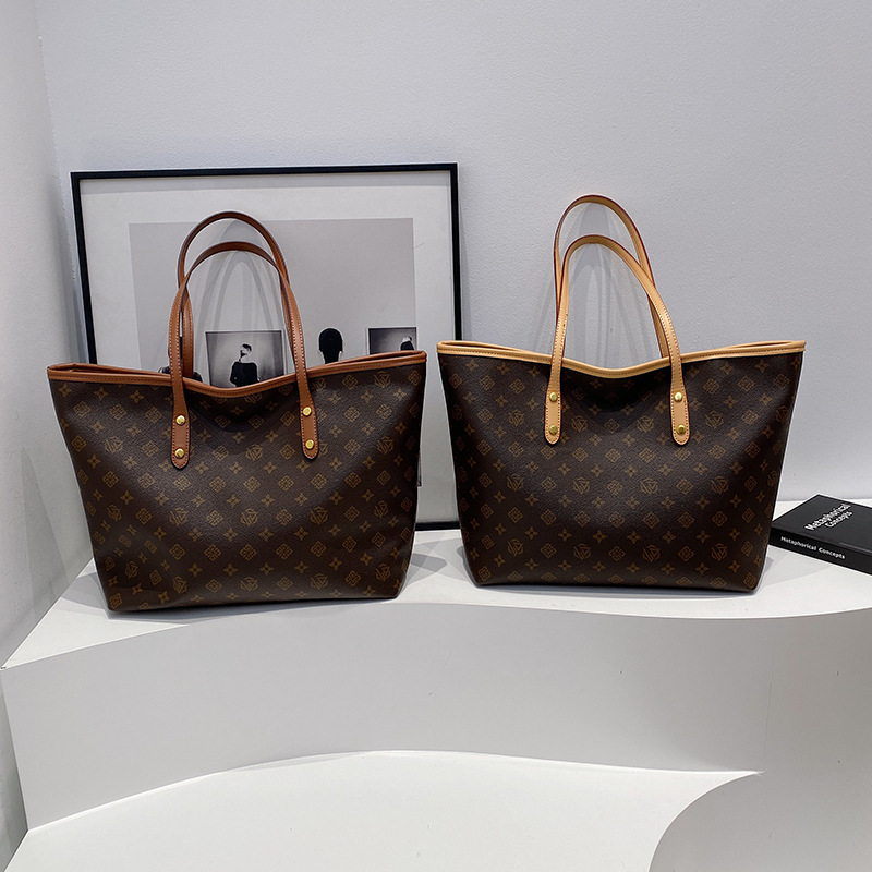 New Style Monogram Large - Capacity Single - Shoulder Women's Bag, High - End Handheld Trendy Tote Bag
