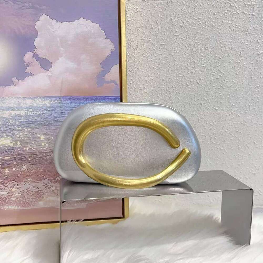Gold Metal Closure Box Clutch Women Evening Wedding Party Cute Purse Bag Handbag Dark Red Beige 2025 Spring New Fashion Chic