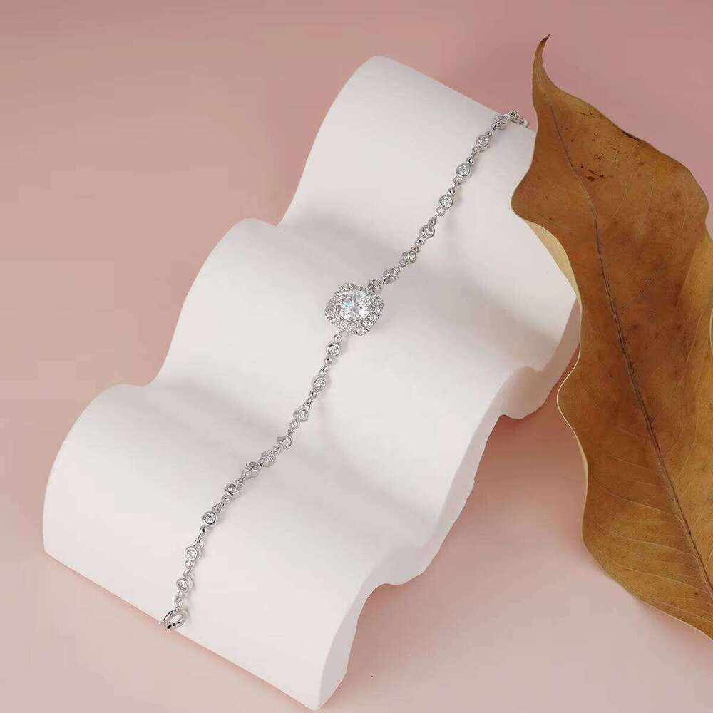 Free Design S Bracelet Moissanite New Hand Jewelry Sier Plated Platinum