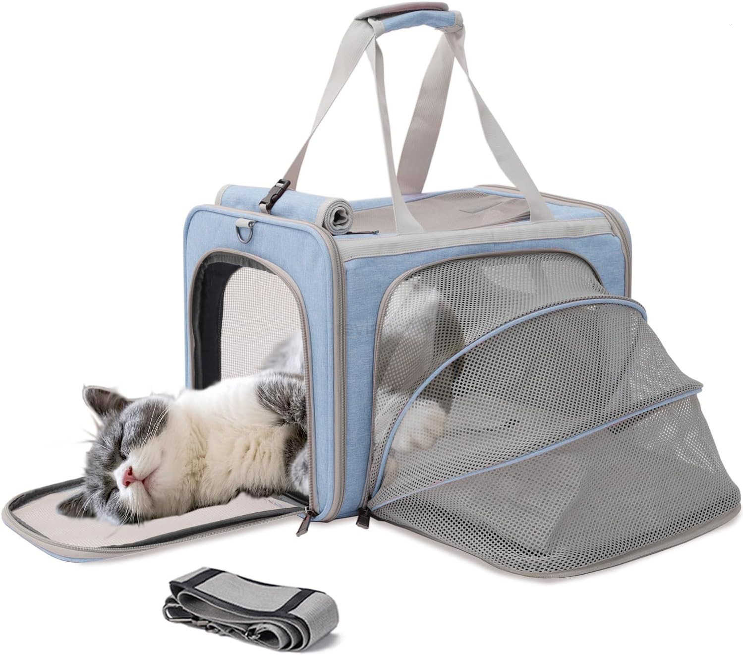 Soft Cat Carrier Pink Small Dog Carrier Airline ApprovedUnique Expandable Pet CarrierStrudyVentilatedSoft Sided Pets Carriers CageDurable Small AnimaW