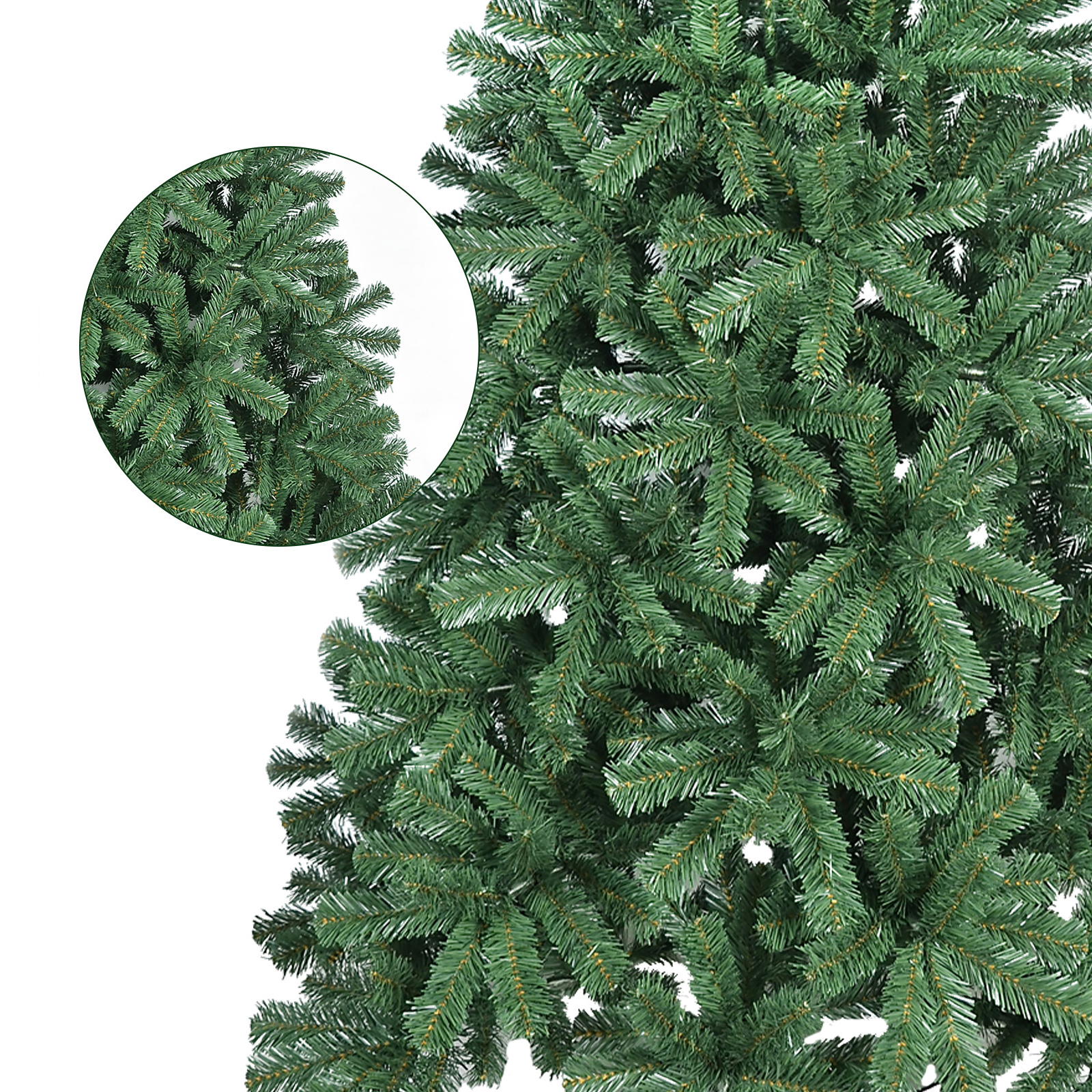 Green Christmas tree Hinged Premium Spruce Artificial Xmas Trees Foldable Base