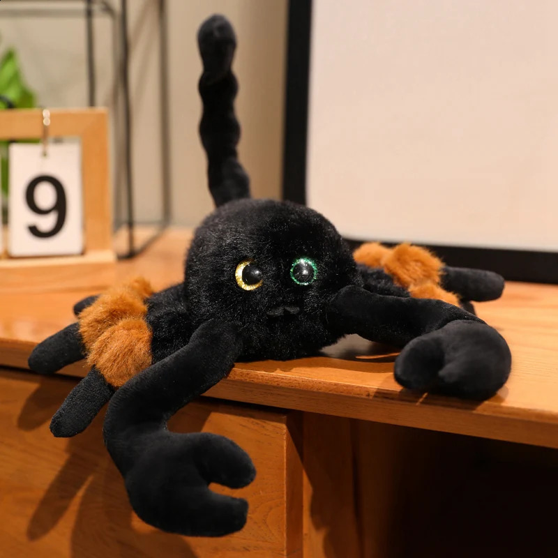 Cute Scorpion Plush Toy Lifelike Scorpion Plush Pendant Soft Creeping Trick Toy Adventure Enthusiast Gift Halloween Decor 250912