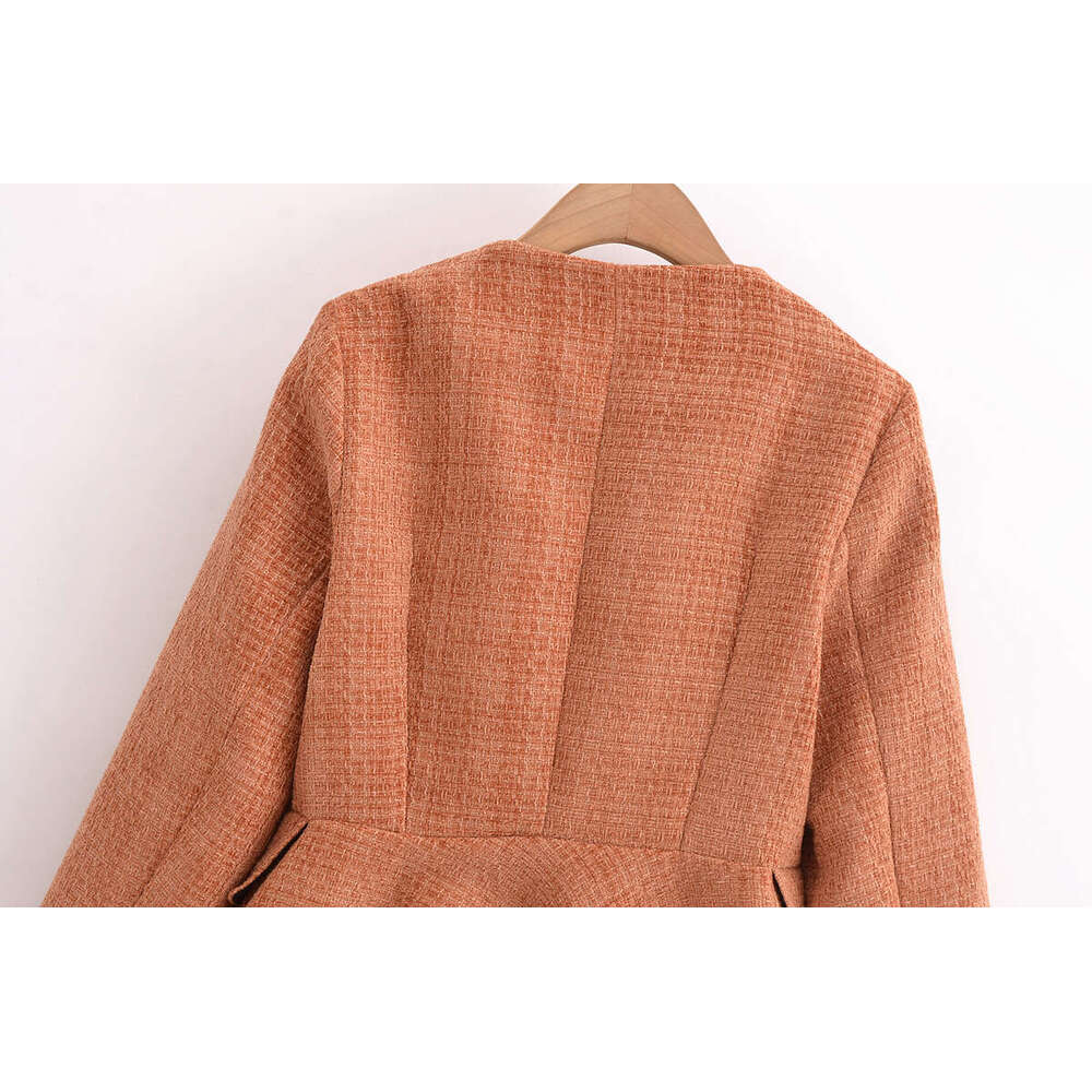 DHEssentials 2025 Autumn New French Style Fashion Waist-Cinching Blazer + Elegant Straight-Leg Skirt