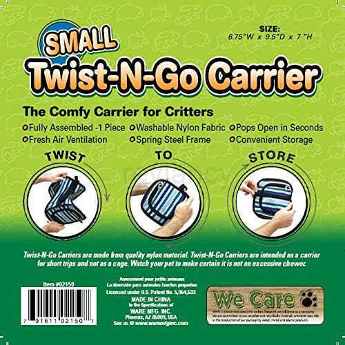 Ware Manufacturing TwistNGo Carrier for Small Pets Hamsters Ferrets Rats Guinea Pigs SmallW250912