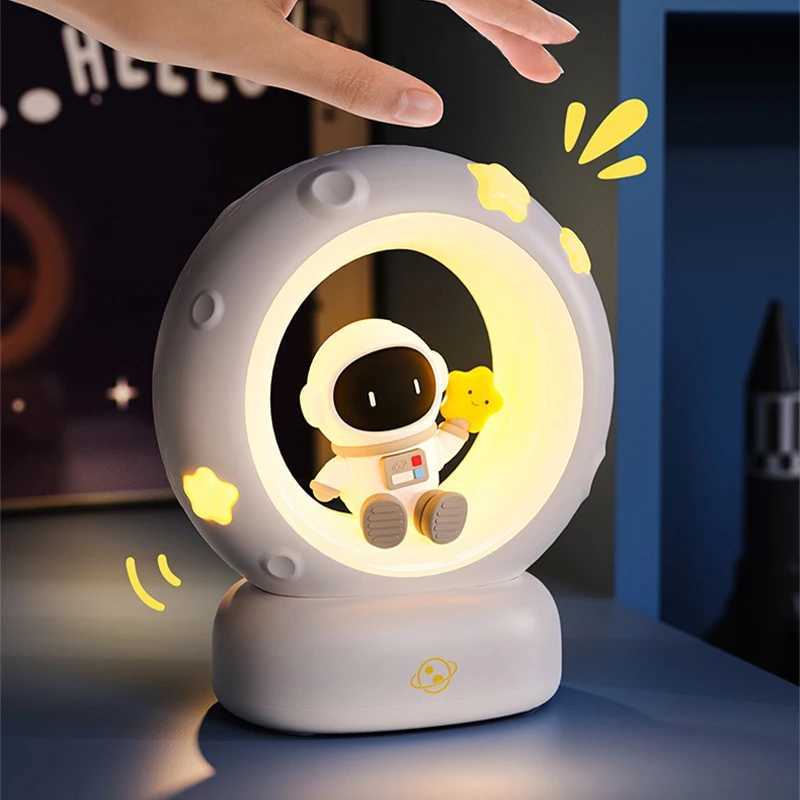 LED Night Light Panda Astronaut Bedside Sleeping Night Lights USB charging Silicone Children Gife Eye Protection Lamp Lighting C250912