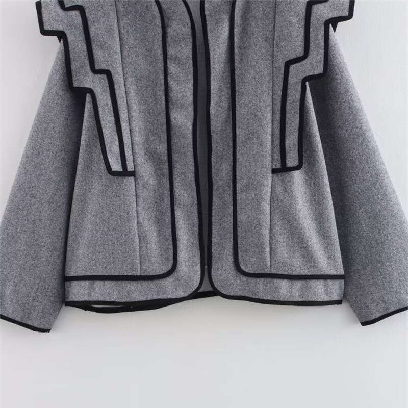 DHEssentials Spring New Jacket Coat Women's Fashion Design Casual Loose Versatile Long Sleeve Chanel Style Elegant