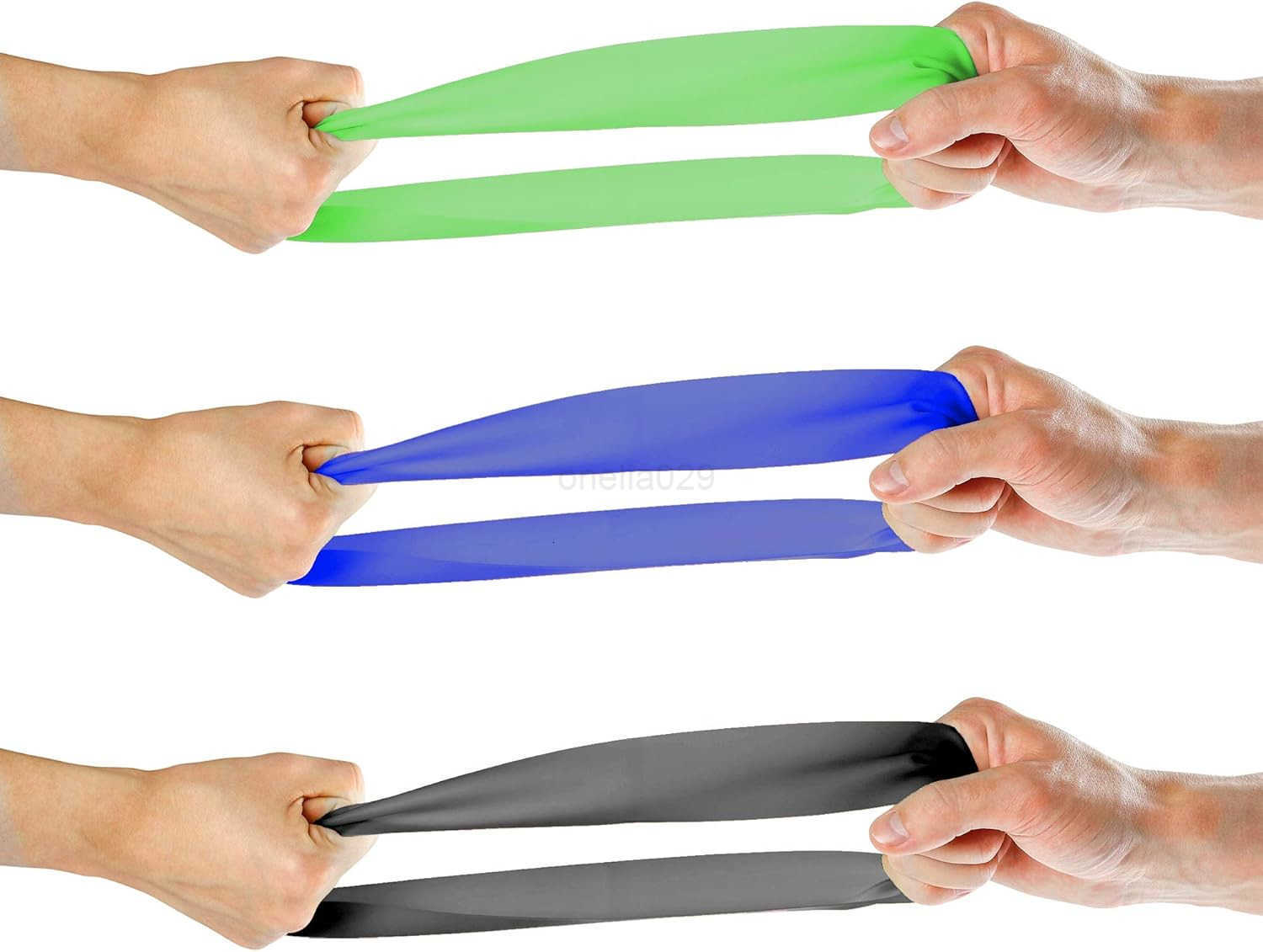 Sport Resistance Bands Set Exercise Workout Bands Loops Set for Women Men Booty Leg 3X Resistance Levels Light Medium Heavy W250912