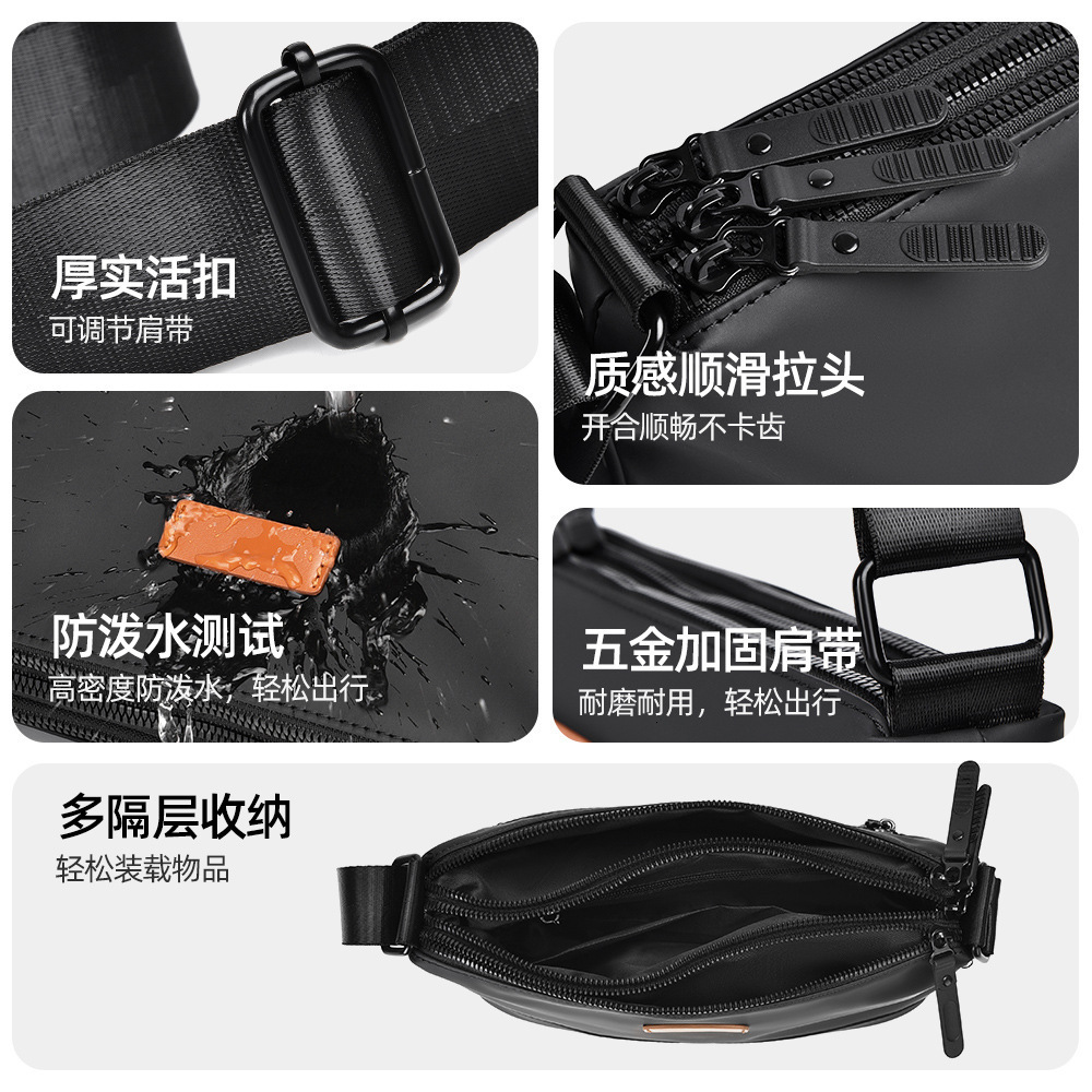 Free Shipping Men S Crossbody Bag Korean Style Trendy Shoulder Luxury Bag Designer Bag Bag Waterproof Multi Compartment Large Capacity Multi Compartme