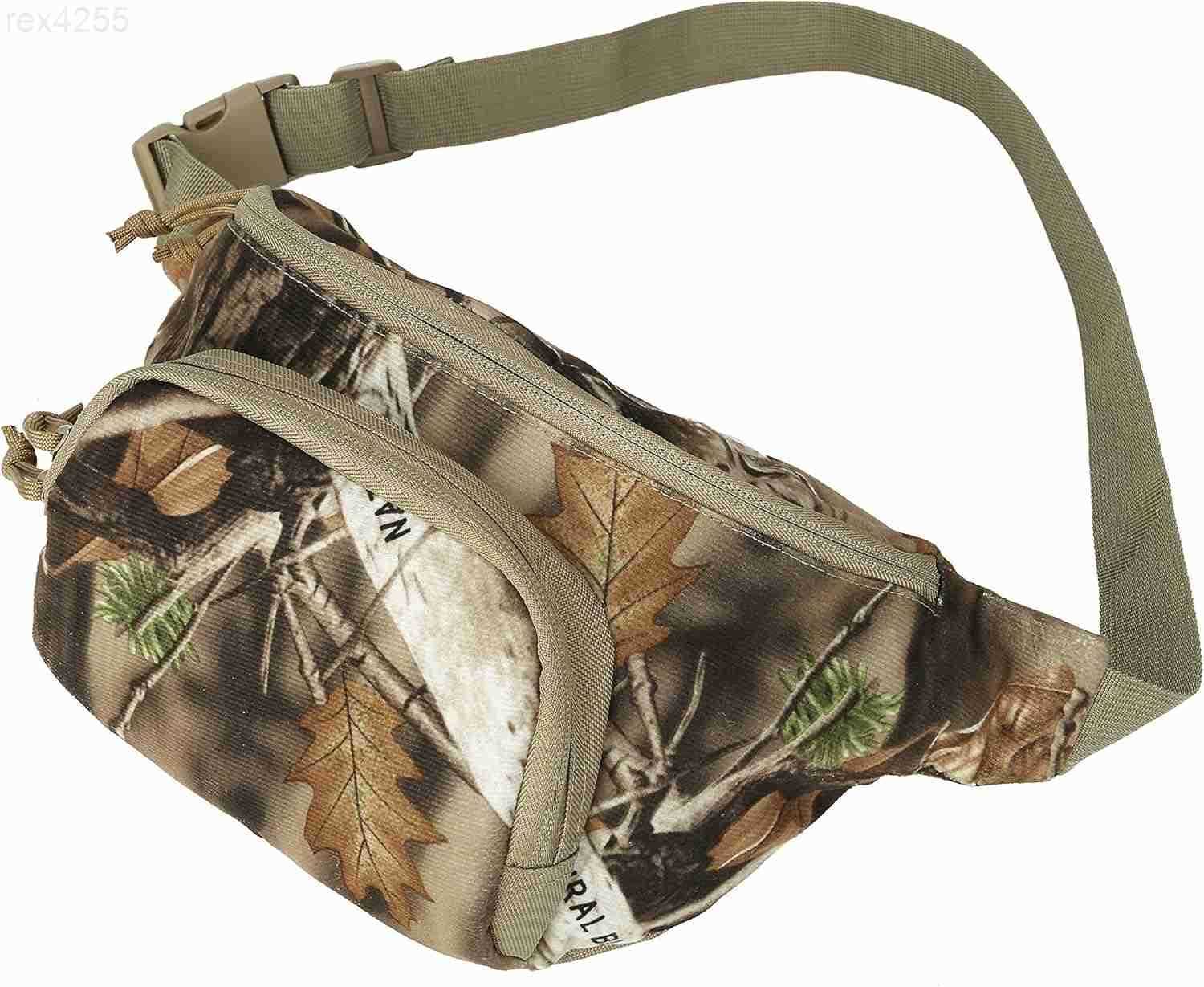 Hunting Camouflage Fanny Pack for Men Waterproof Waist Bag for Hunters Woodland CamoW250912