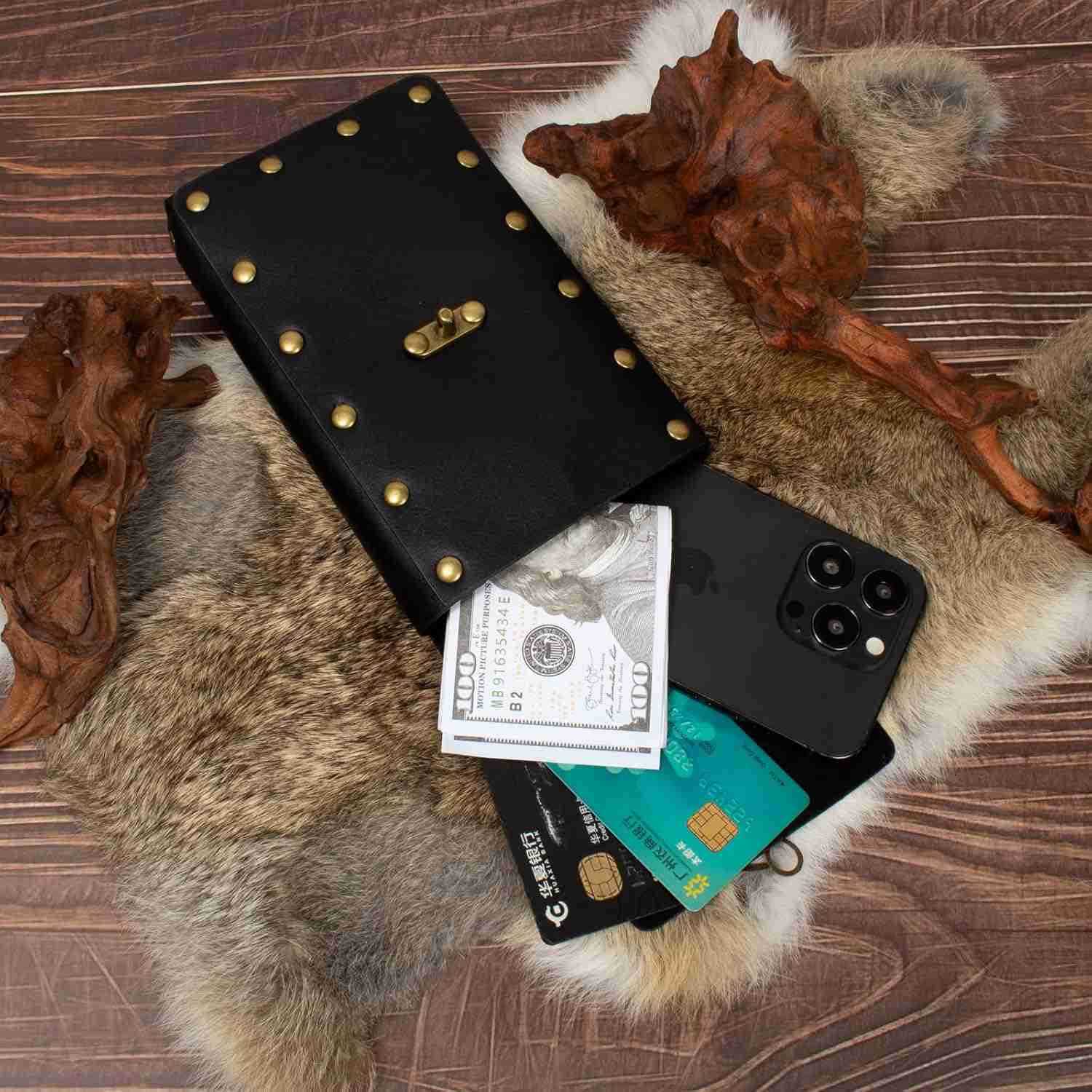 Belt Pouch Coin Purse Skirt Hike Set Medieval Festival Costume Halloween Accessories Casual Fanny Pack Waist Bag 1BlackW250912