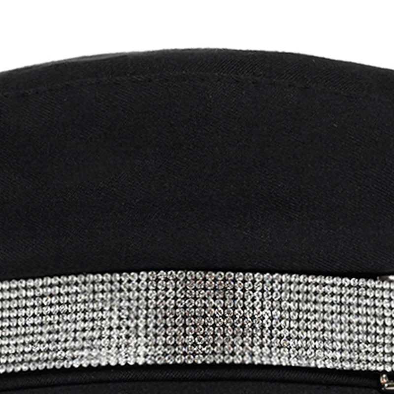 1piece Unisex Rhinestone Belt Buck Navy Outdoor Sunscreen isure Hat Spring Autumn Travel Tourism Beach Vacation G250910