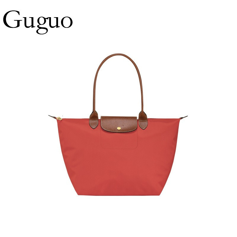 Guguo Free Shipping New Designer Bag Exclusive French Long Champ Bag Embroidered Dumpling Bag Large Capacity Long Champ Tote Bag Women's Bag Unde