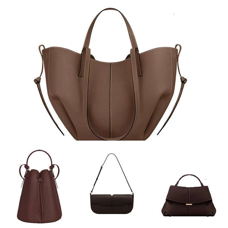 Designer Bag Tote Bag Half Moon Bag Smooth Leather Shoulder Bag Black Tote Underarm Bag Fashion Women Cross Body Bag Mini Purse Textured Leather Hobo Bag