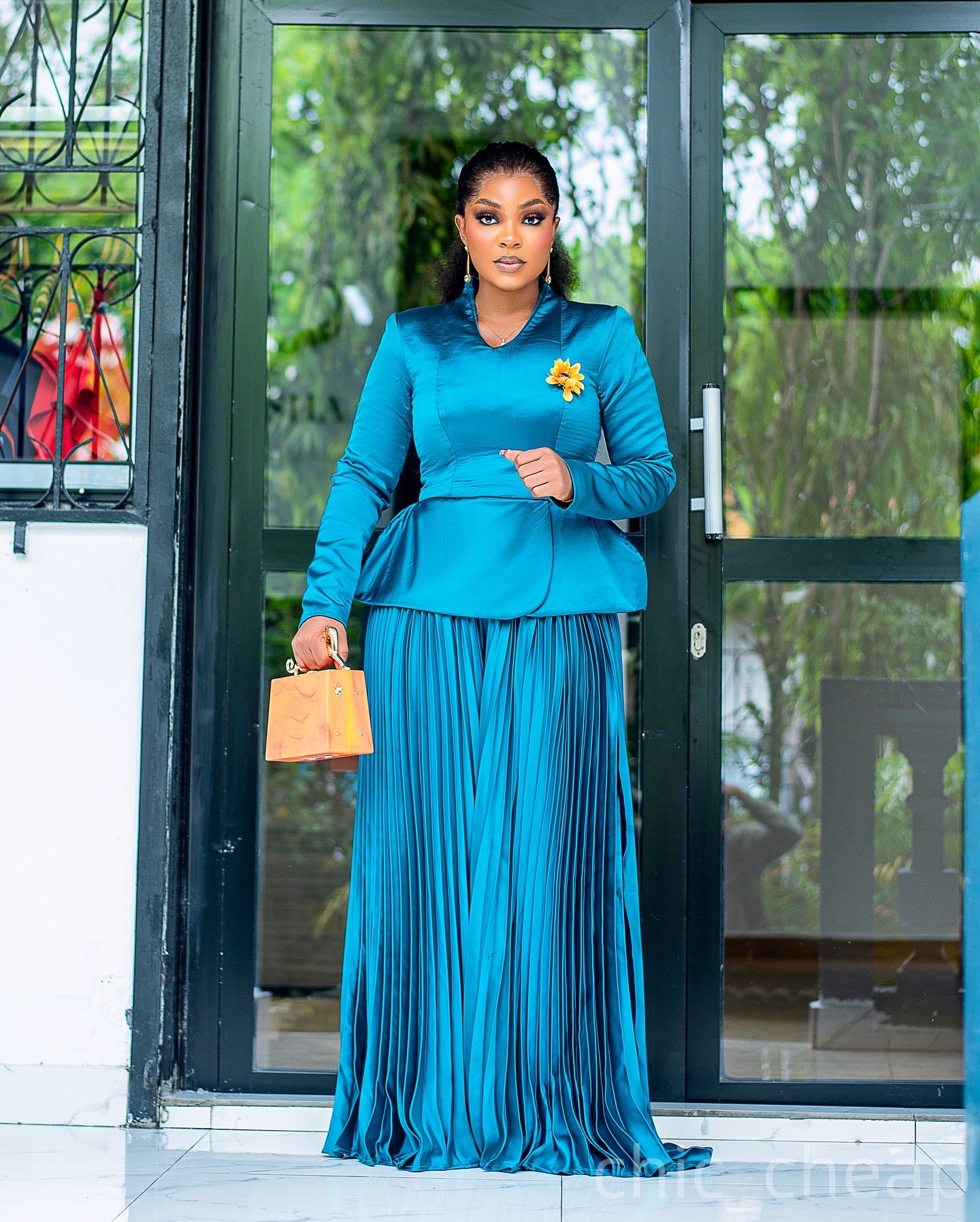 2025 Hunter Blue A-line Mother Of Bride Dresses V-neck Full Sleeves Satin Evening Party Mamas Dress Vintage 50s Birthday Wedding Guest Groom Mothers G