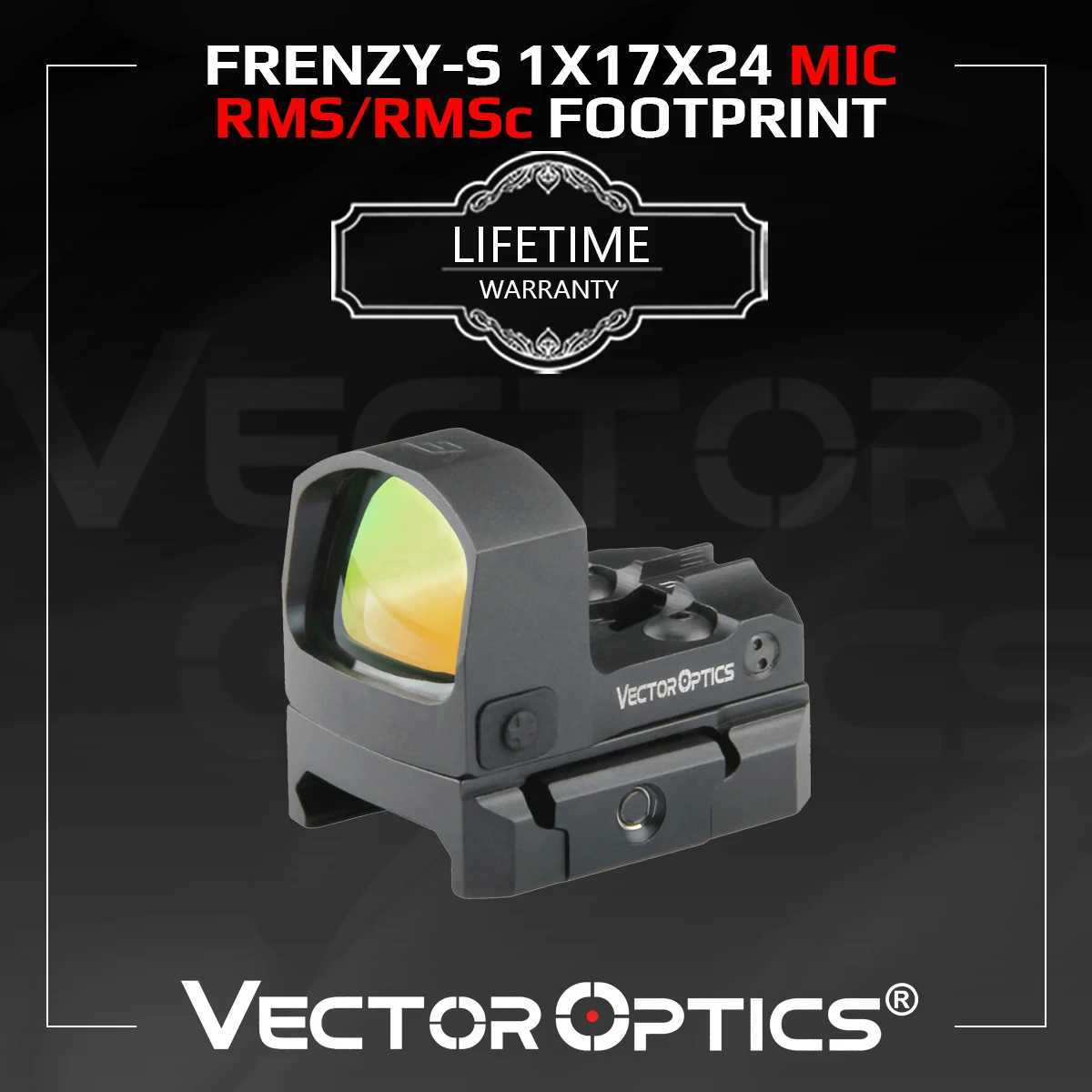 FrenzyS 1x17x24 MOS 3MOA Red Dot Lightest Full Metal Pistol Handgun Rifle Scope Sight Lifetime Warranty 9MM 223 W250912