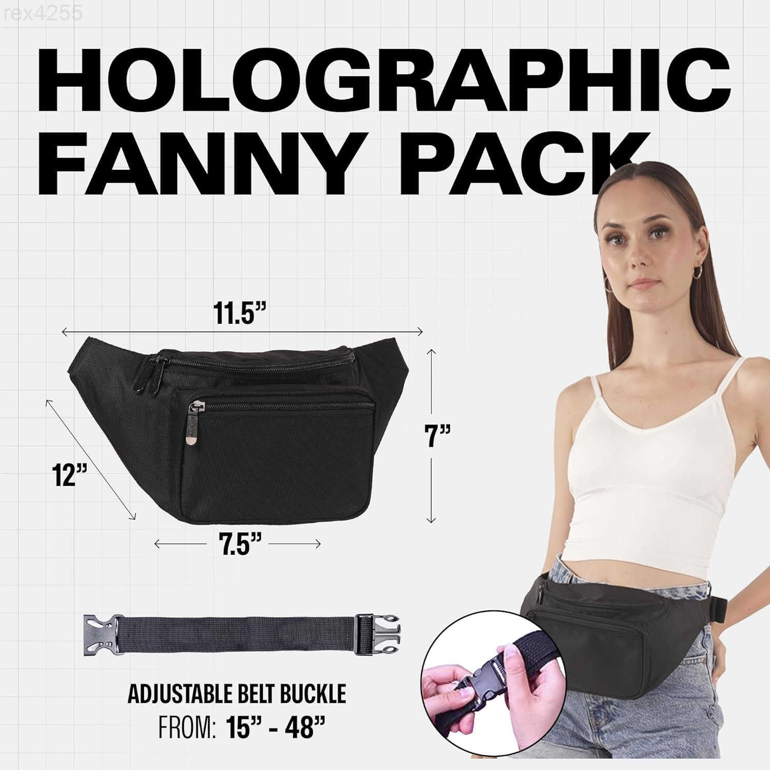 Fanny Pack Belt Bag I Mens Fanny Packs for Women Fashionable Crossbody Bag Bum bag Waist Bag Waist Pack Hands Free for Hiking Halloween Running Travel