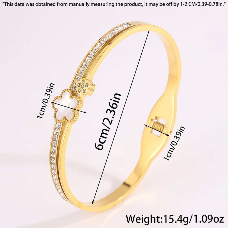 Classic five leafs Flower Designer Bangle Luxury Bracelets Women's Fashion Wedding Jewelry Accessories Trendy Fashion Party Gifts Christmas Gift 