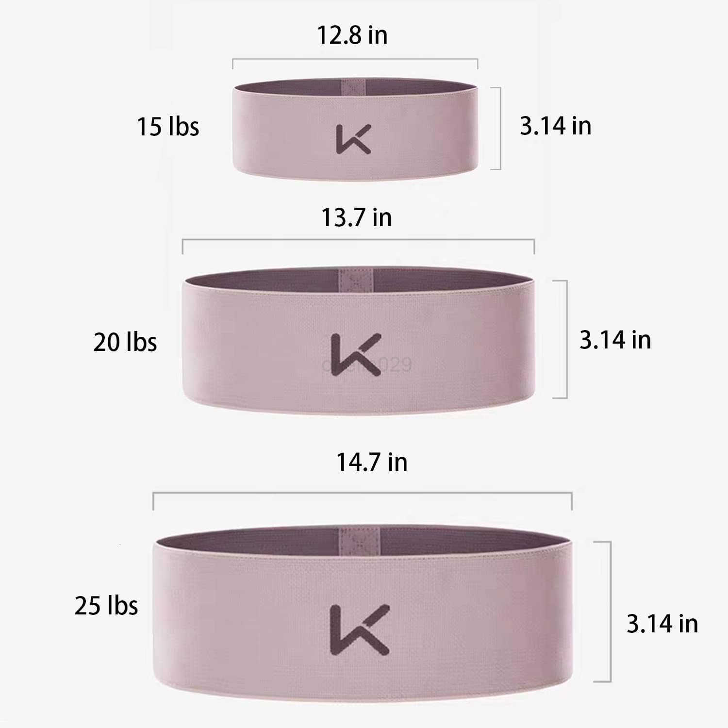 Resistence Loop Bands for Women and Men 8cm Widen and Thicken Resistence Bands for Working Out Composite Knitted Exercise Bands for Booty Legs Stretch