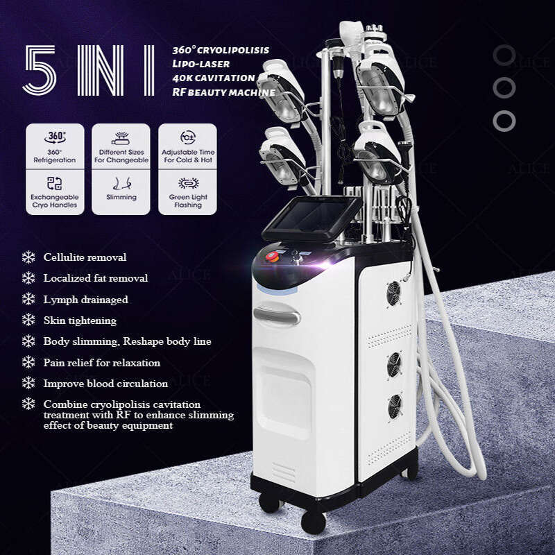 2025 Cryo Therapy Criolipolisis Machine Body Rf 40K Vacuum Cavitation Reduce Cellulite Equipment