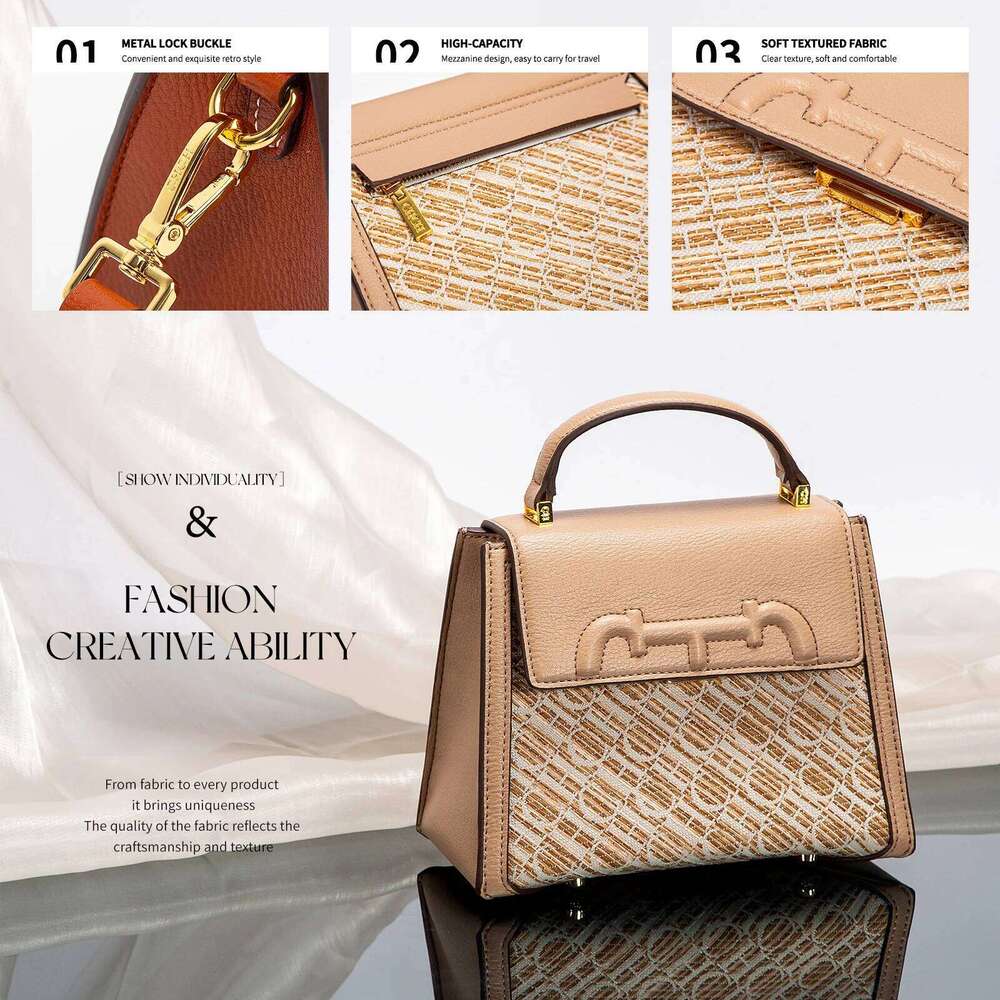 Fashion Classic Retro New PU Material Business Party Commuter Women's Shoulder Bag
