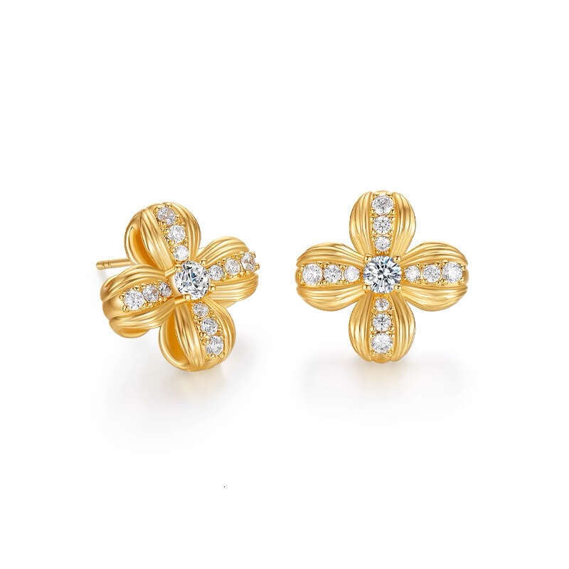 2025 Brilliant Petal Earrings for Women, Light High-End Earrings, Exquisite Ear Jewelry