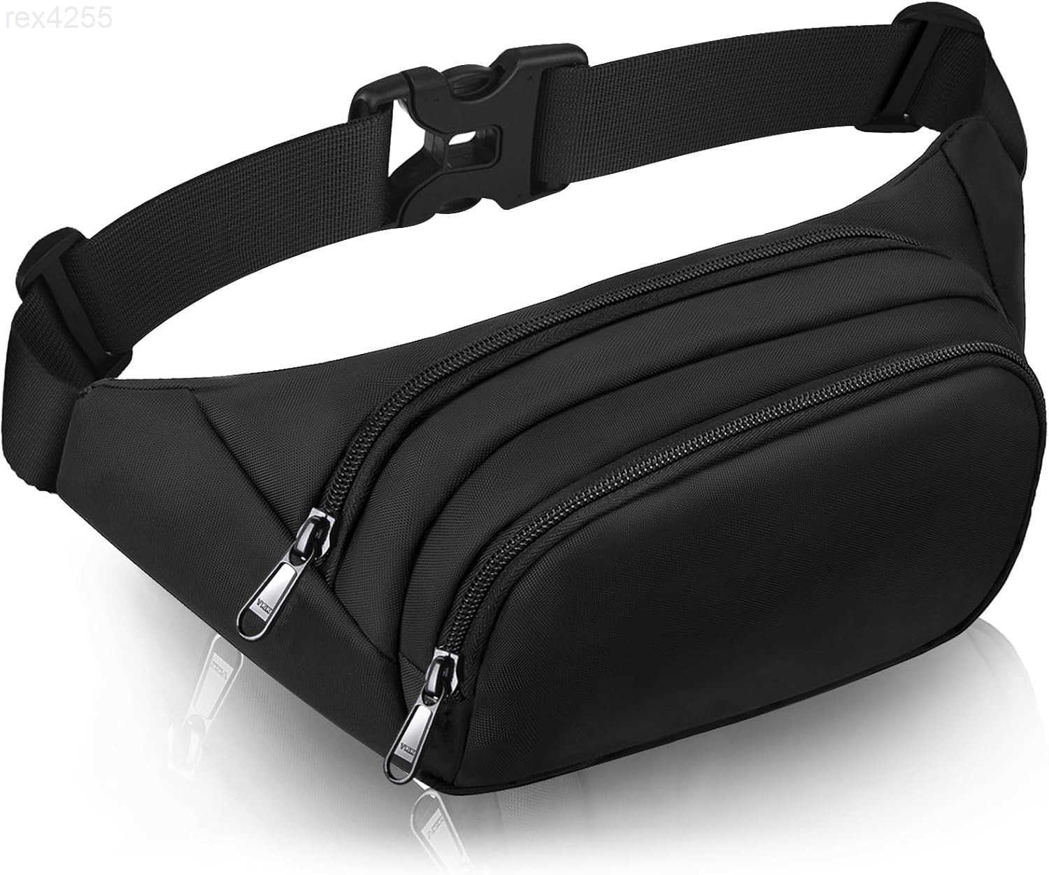 Large Fanny Pack for Women Men Syican Waist bag with 3Zipper Pockets Gifts for Enjoy Sports Traveling Workout Casual HandsFree crossbody bags Fits MAX