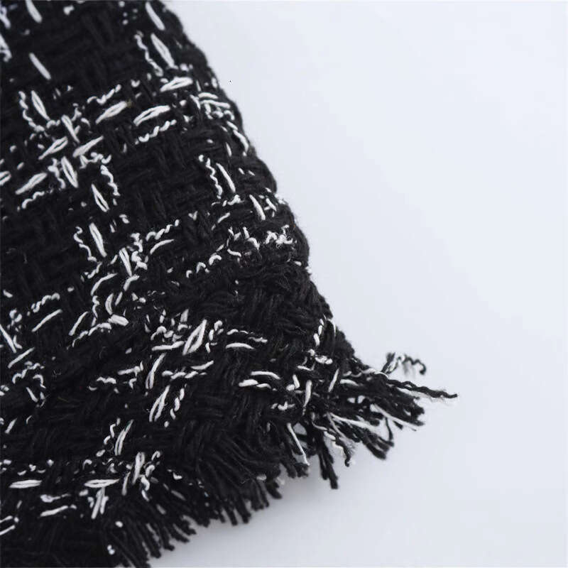 DHEssentials Spring New Suit Little Chanel Style Tweed Design Sense Niche Temperament Versatile Skirt Vest