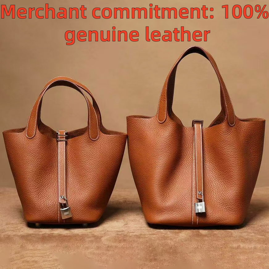 Top quality Designer bags with Lock Picontin bag Womens tote genuine leather bucket bag Luxury handbags Shoulder Bag crossbody bag fashion vegetable basket bags
