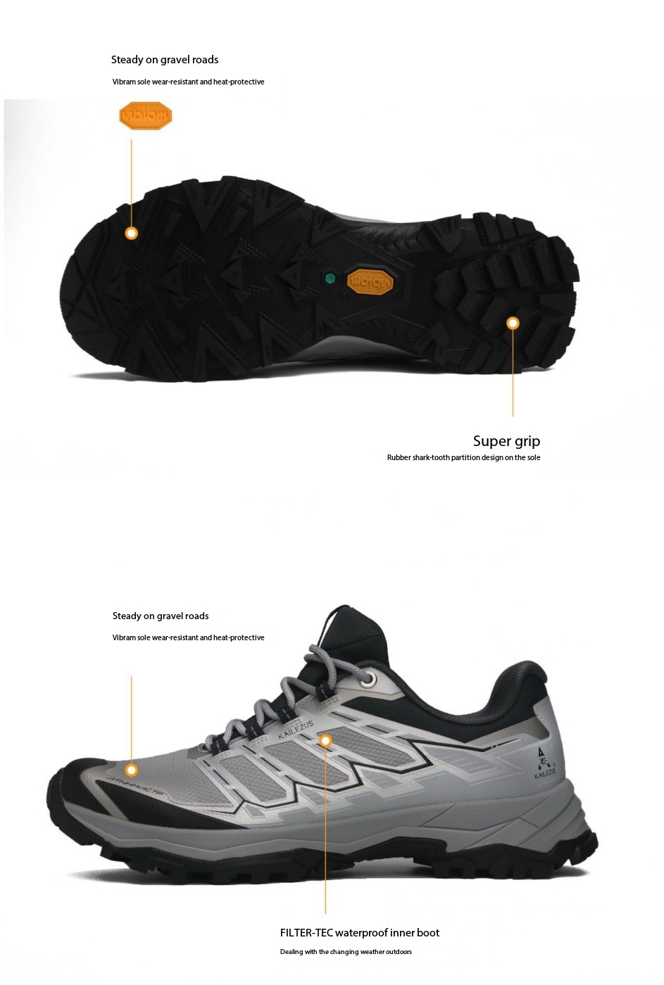 KAILEZUS 2025 Designer Climbing King Trail Running Mountain Shoes Durable Anti-slip Men's Couple Casual Breathable And Shock-absorbing Outdoor Sp