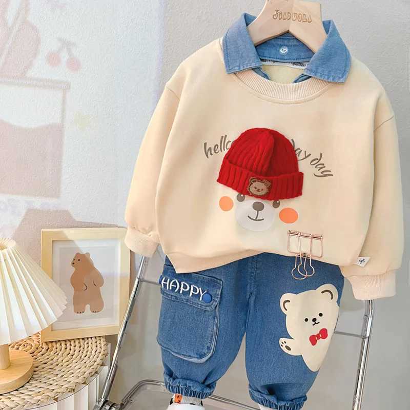 New Spring Autumn Baby Girl Clothes Suit Boys Outfits Children Fashion TShirt Pants 2PcsSets Toddler Costume Kids Tracksuits C250912