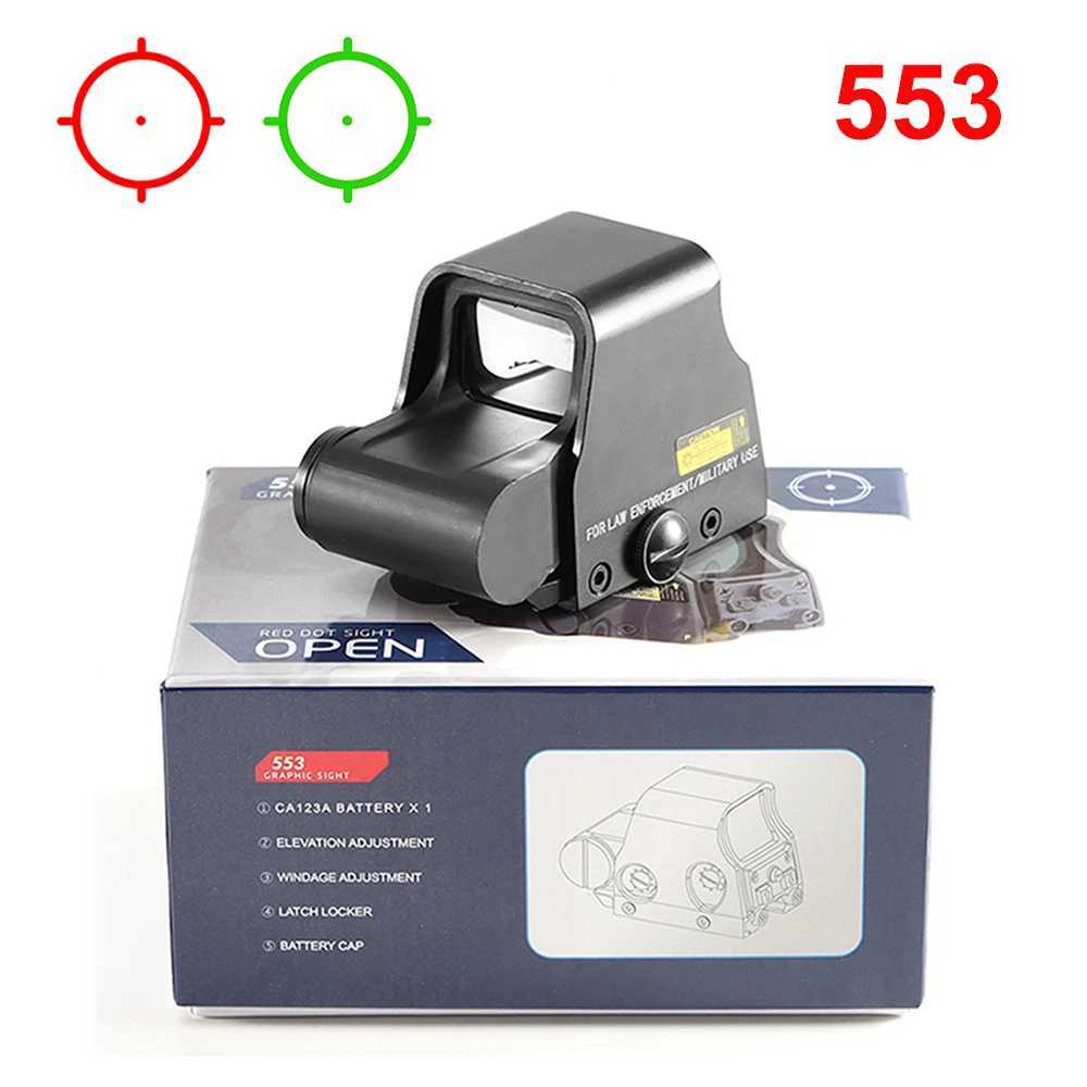 553 Holographic Sight Red Dot Sight Green Red Dot Sight Optics Reflex Riflescope Hunting Scopes Fit 20mm Rails C250912