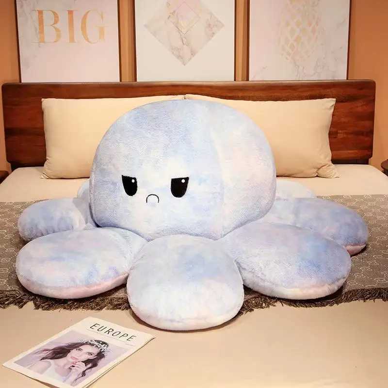 Latest Flip Color Octopus Doll Kawaii Stuffed Plush Toy Handmade Doll Cartoon Anime Cute Childrens Birthday Gift Fun Doll C250912